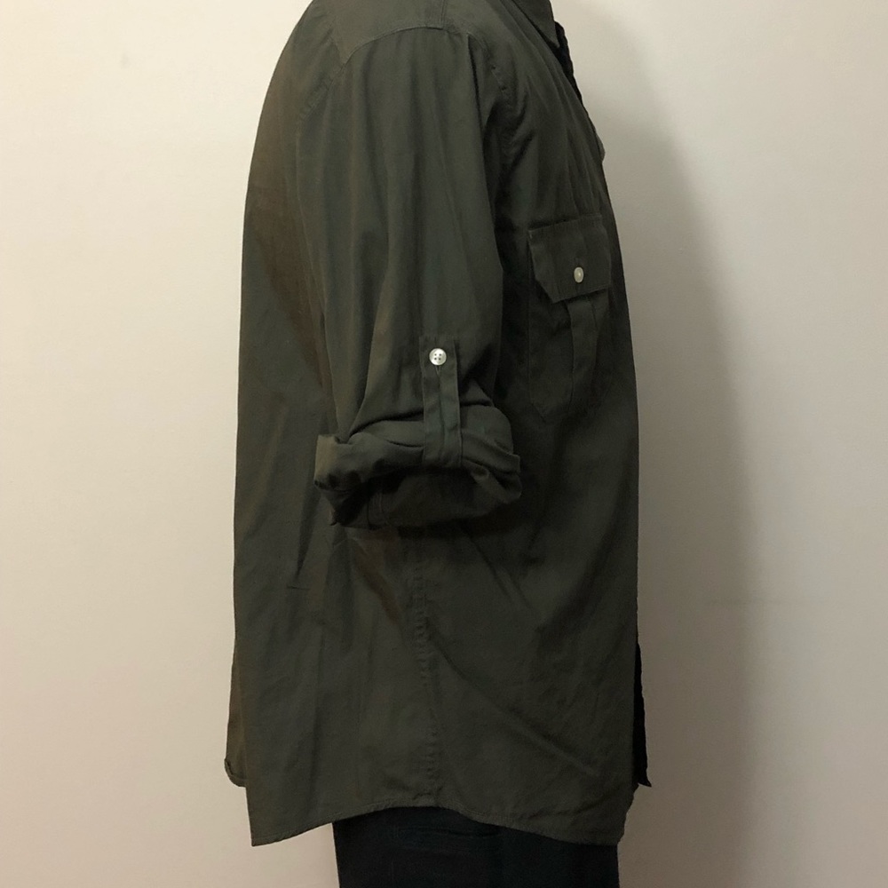 HUNTER GREEN NARRAGANSETT TRADER BUTTON UP - Picture 4 of 5